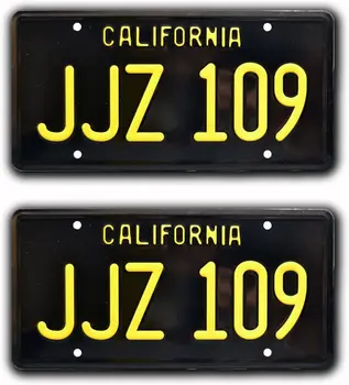 Машины знаменитостей Bullitt || JJZ 109|Металлические номерные знаки